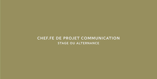 Chef.fe de projet Communication - Stage ou Alternance