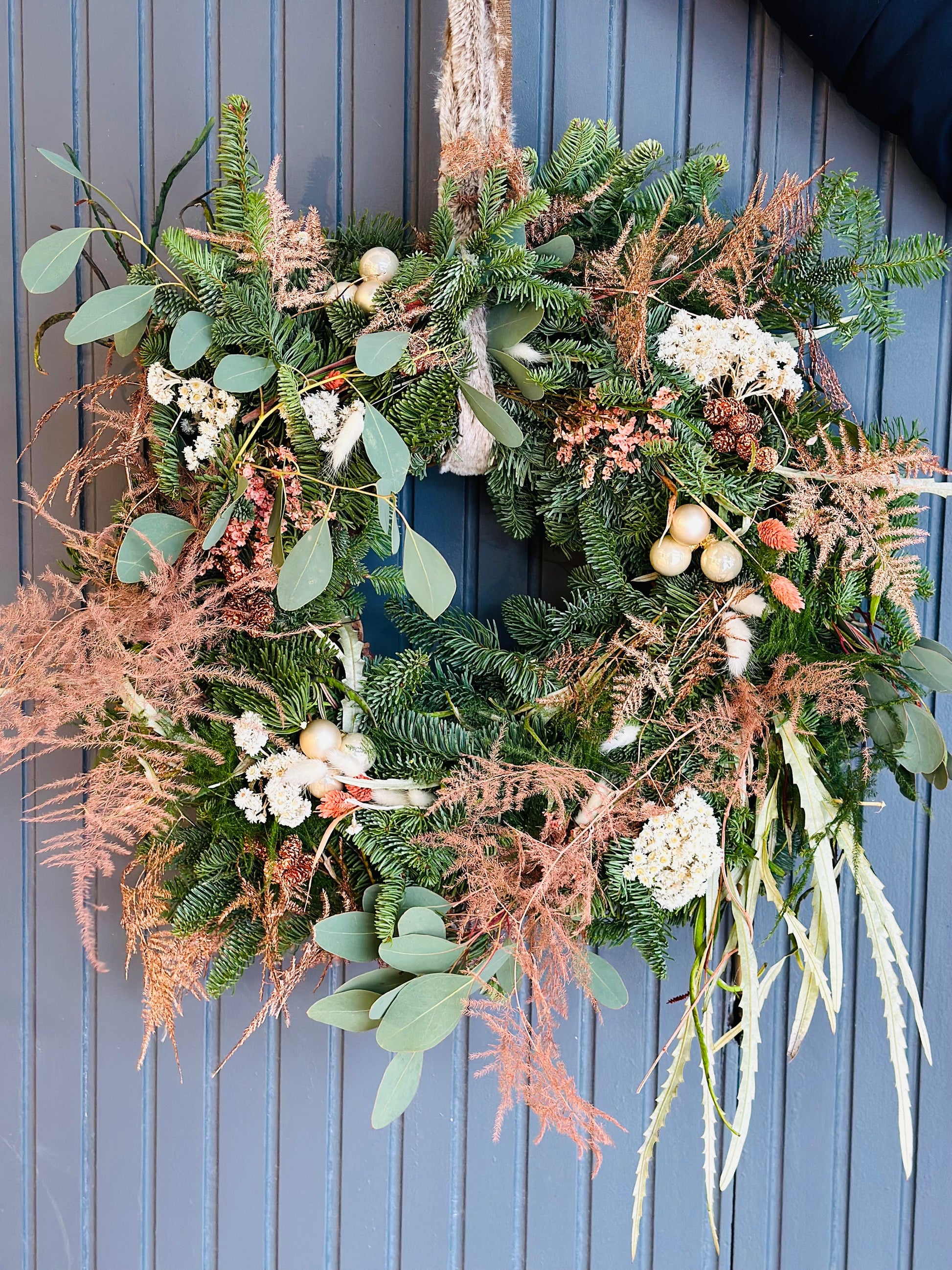 Atelier couronne ou bouquet de Noël & goûter